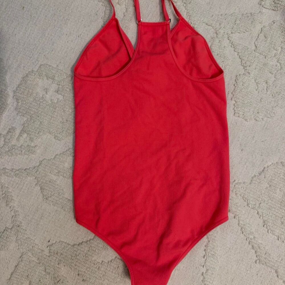 Free-people Women's Pink and Red Bodysuit